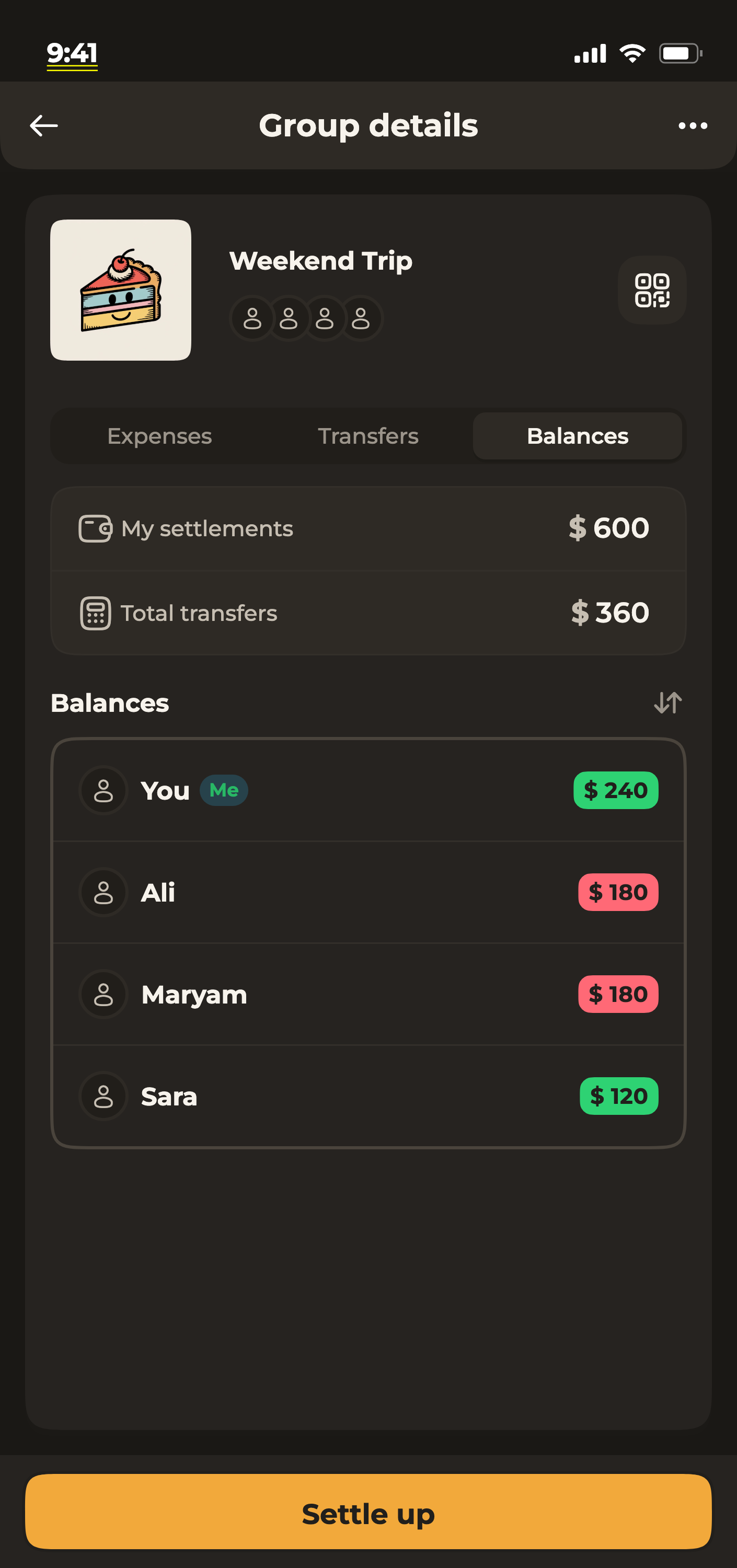Donget app — plan details screen