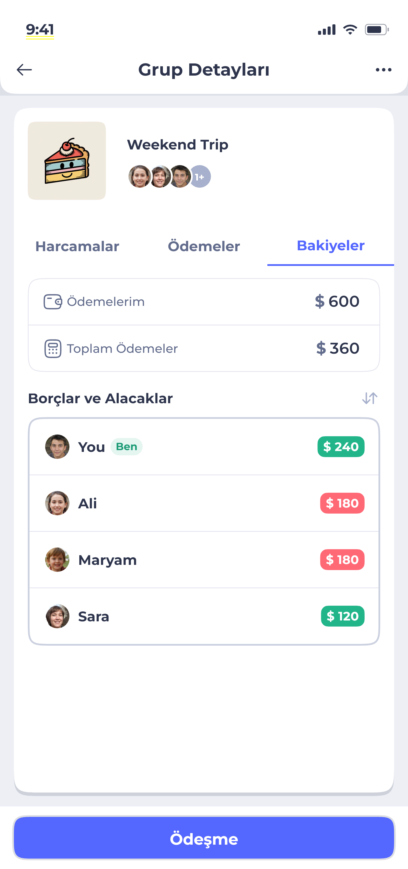 Donget app — plan details screen